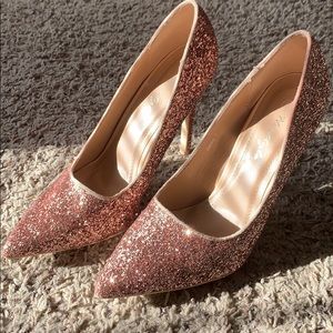 Rose gold heels